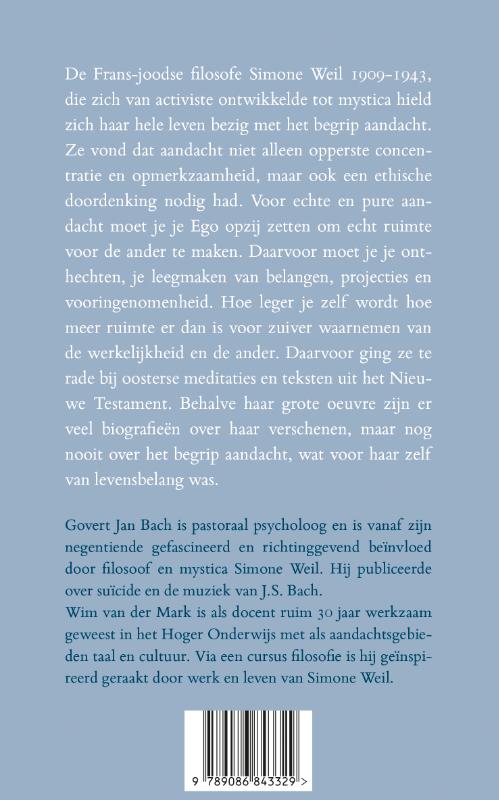 Achterkant van De zachte kracht van de aandacht