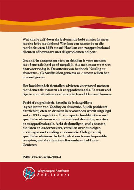 Achterkant van Voeding en dementie