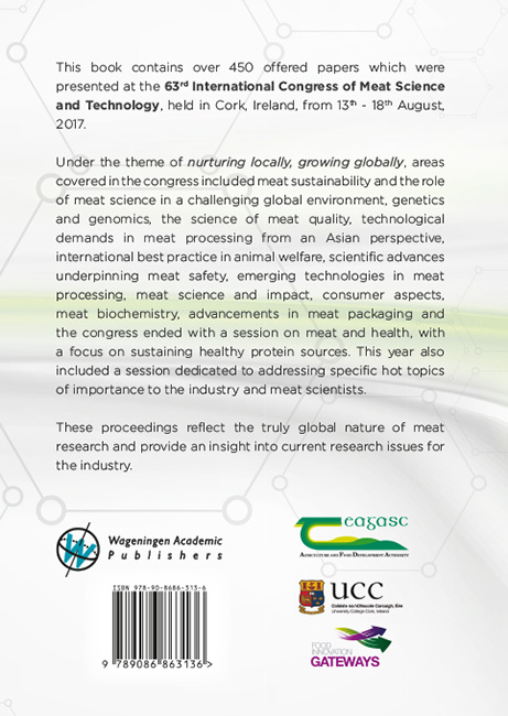 Achterkant van 63rd International Congress of Meat Science and Technology