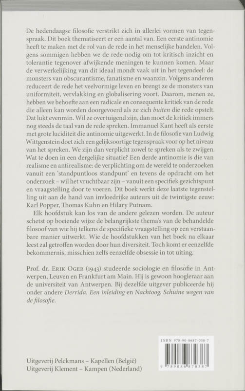 Achterkant van De rede en haar monsters