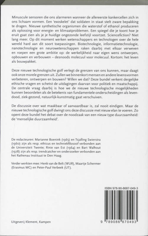 Achterkant van Leven als bouwpakket