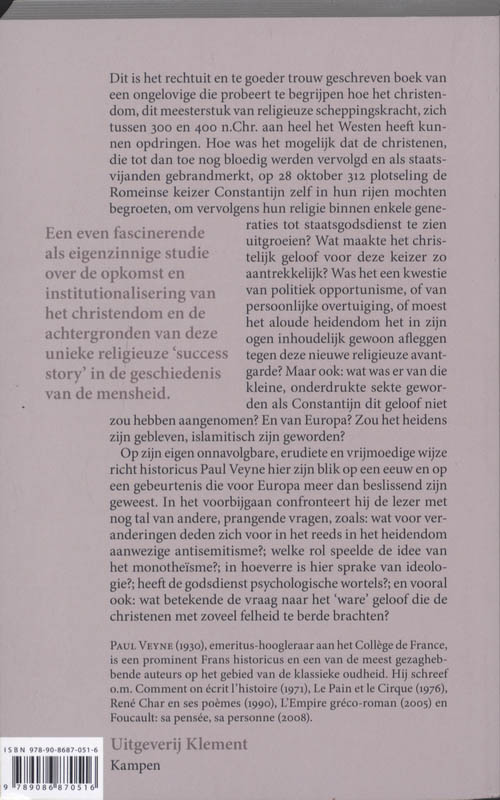 Achterkant van Toen onze wereld christelijk werd