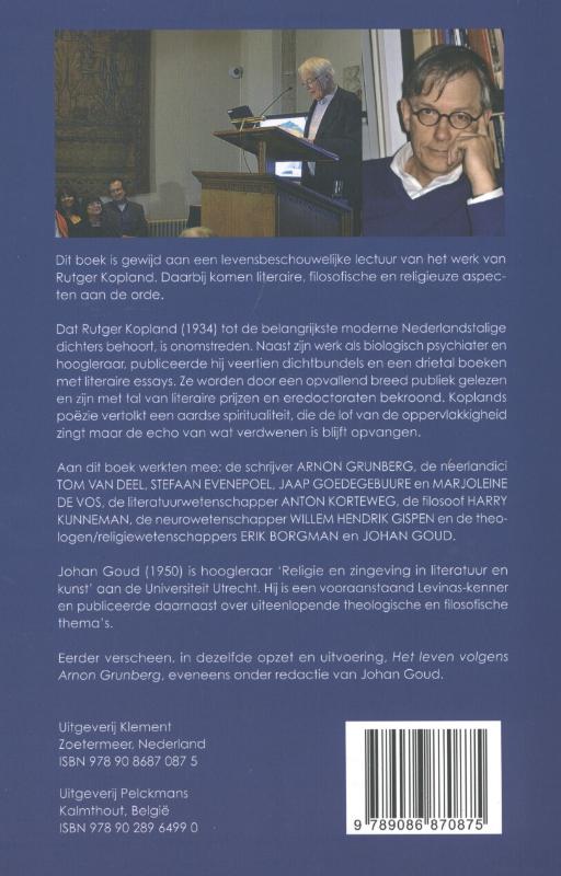 Achterkant van Het leven volgens Rutger Kopland