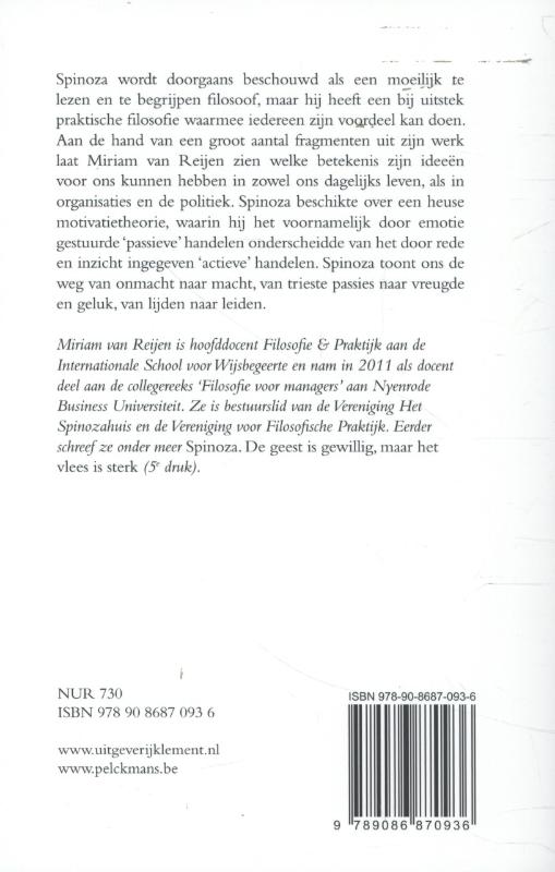 Achterkant van Spinoza in bedrijf