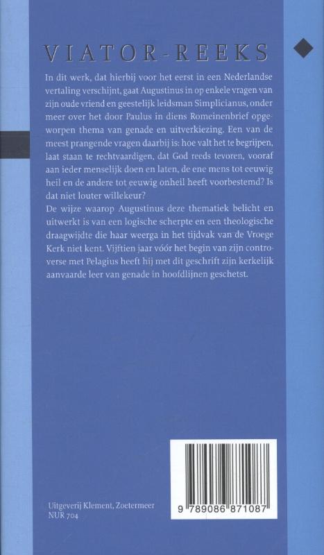 Achterkant van Aan Simplicianus