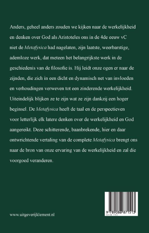 Achterkant van Metafysica