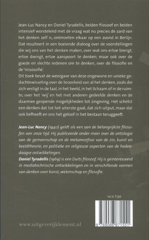 Achterkant van Wat doet ons denken?