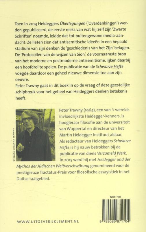 Achterkant van Heidegger en de mythe van de Joodse wereldsamenzwering