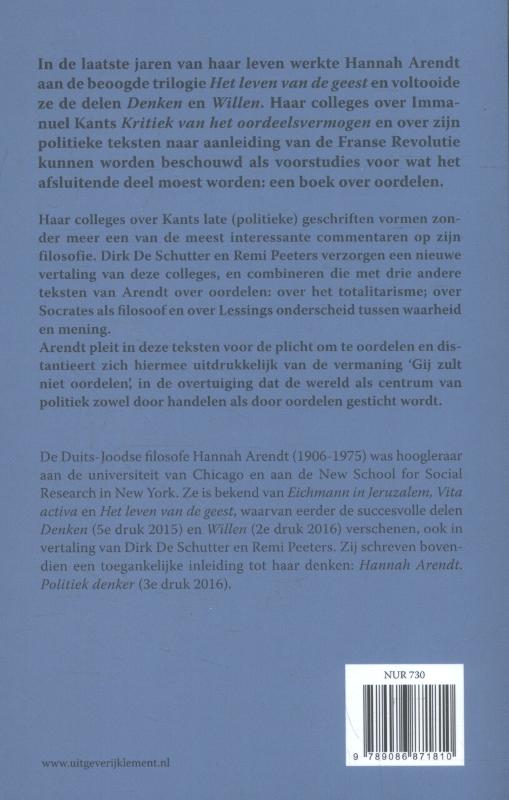 Achterkant van Oordelen