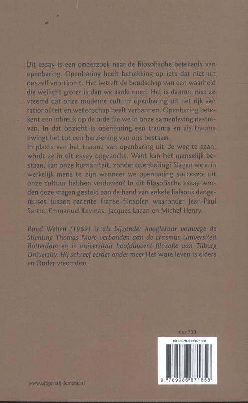 Achterkant van Als de graankorrel niet sterft
