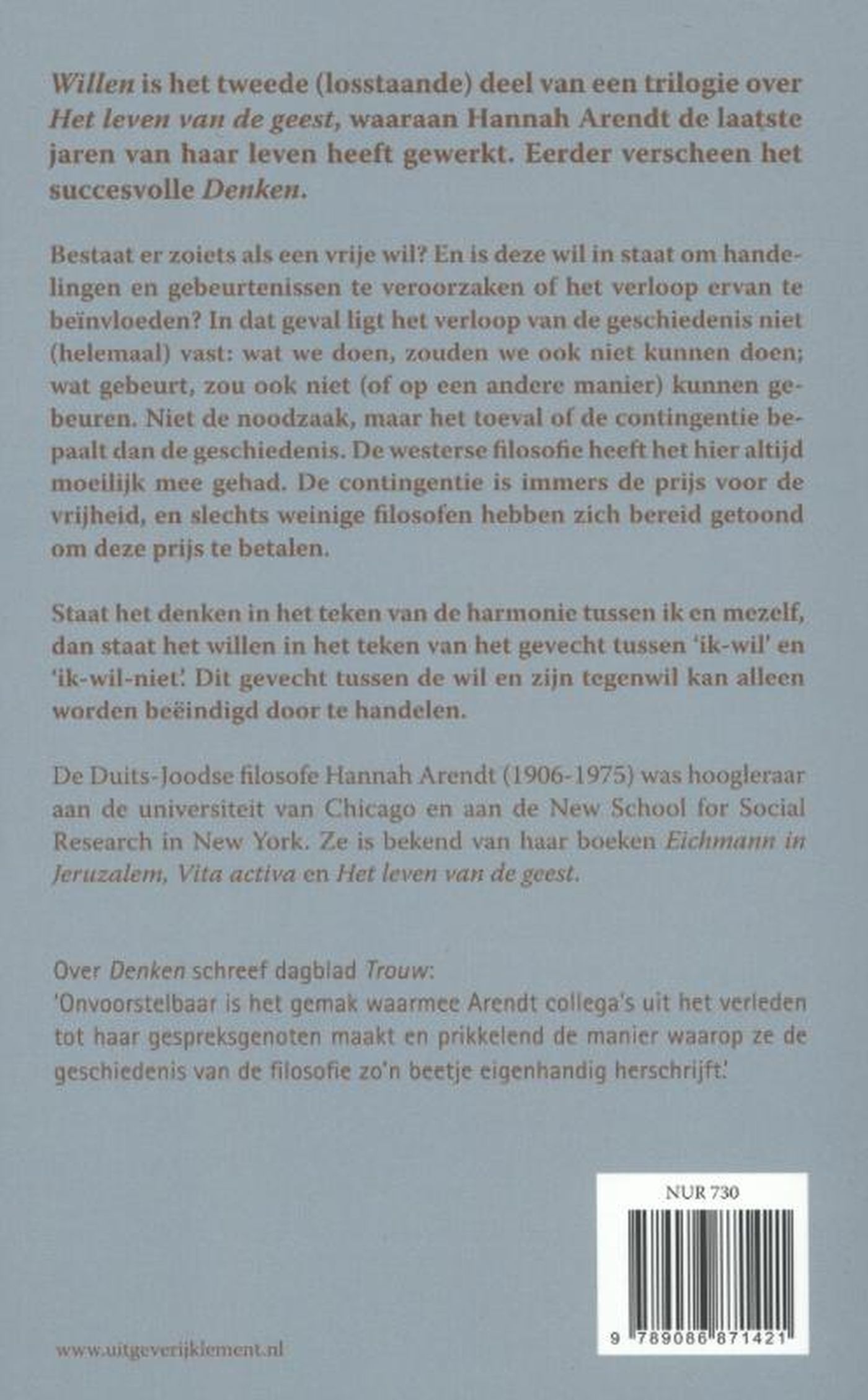 Achterkant van Willen
