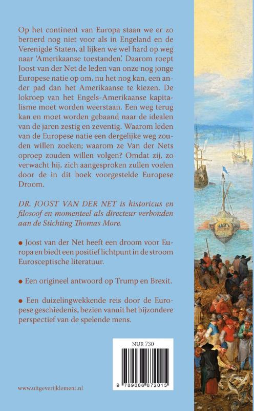 Achterkant van Aan de Europese natie