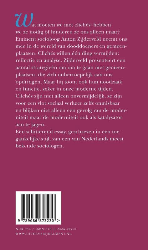 Achterkant van Over clichés
