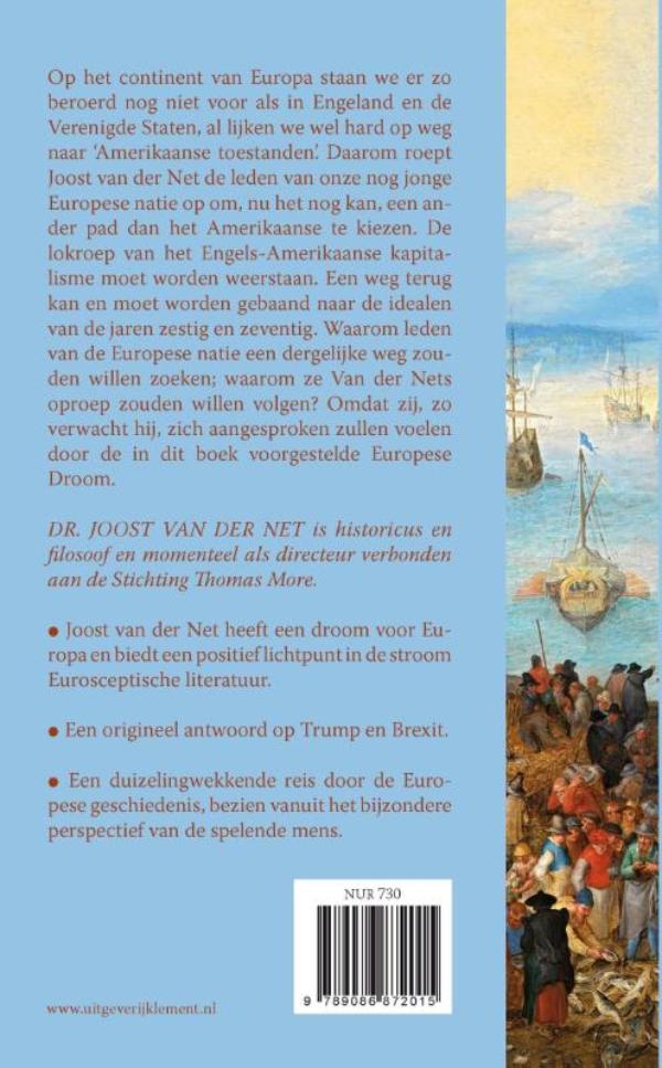 Achterkant van Aan de Europese natie