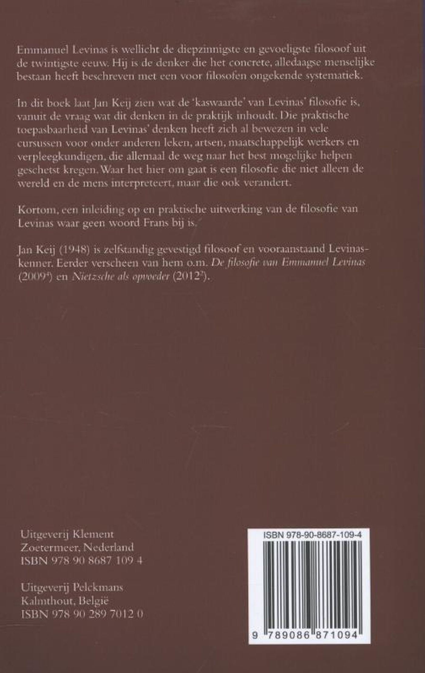 Achterkant van Levinas in de praktijk
