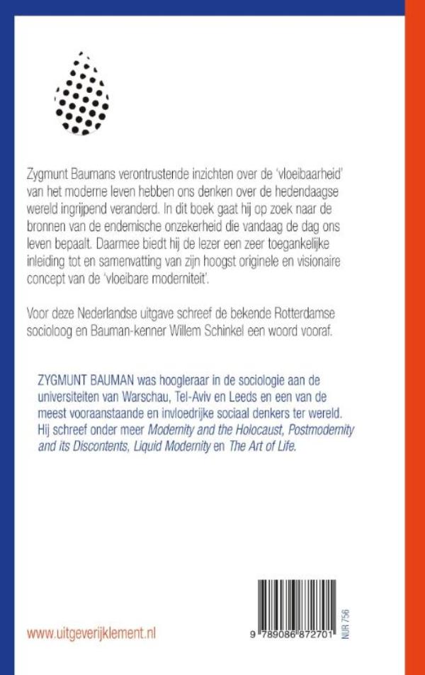 Achterkant van Vloeibare tijden
