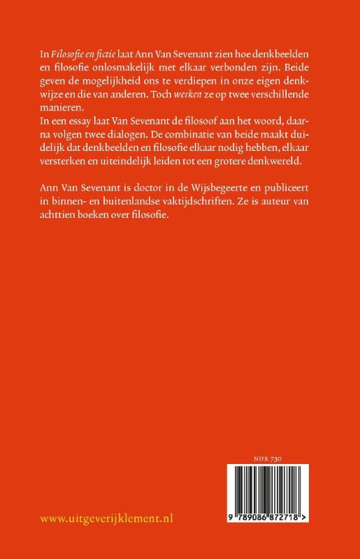 Achterkant van Filosofie en Fictie