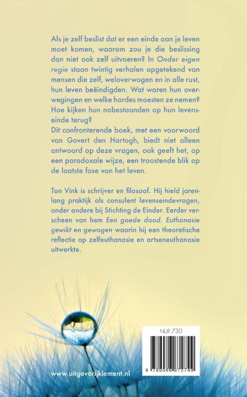 Achterkant van Onder eigen regie