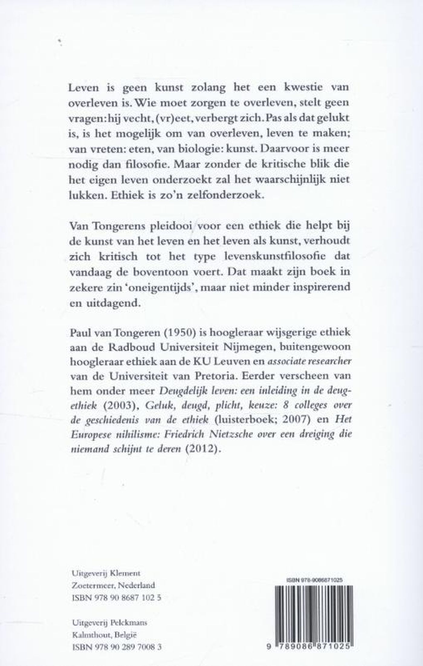 Achterkant van Leven is een kunst