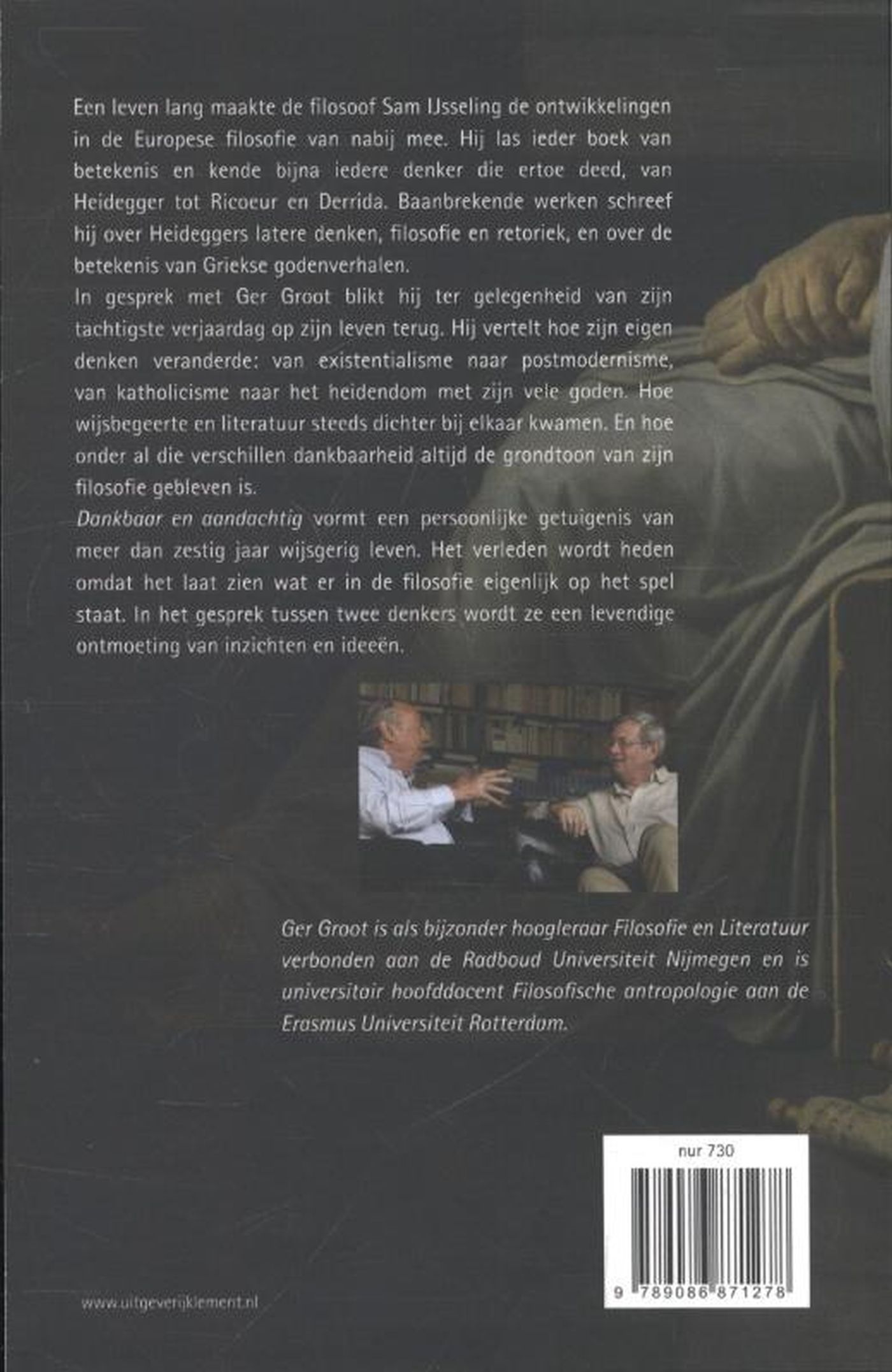 Achterkant van Dankbaar en aandachtig