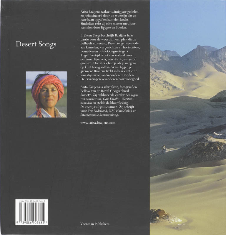 Achterkant van Desert songs