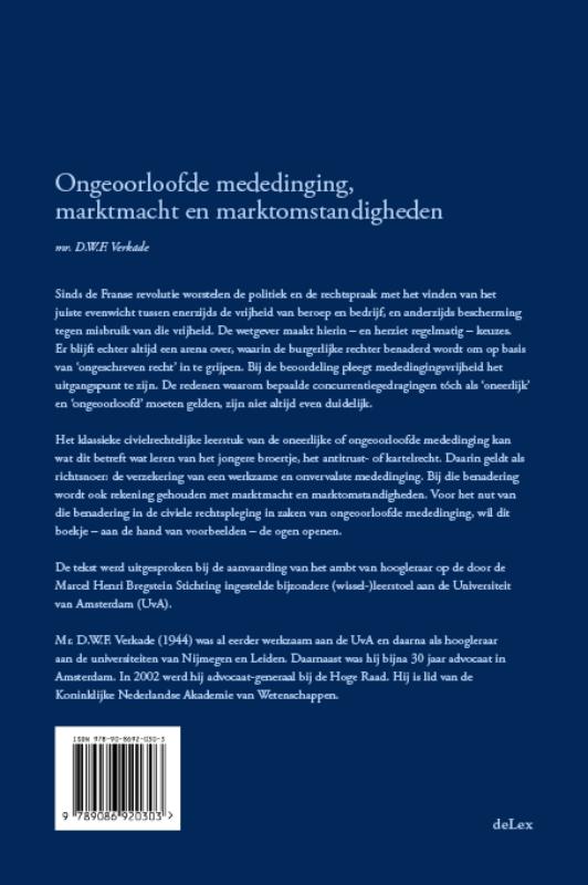 Achterkant van Ongeoorloofde mededinging, marktmacht en marktomstandigheden