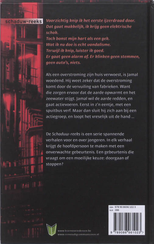 Achterkant van De terrorist