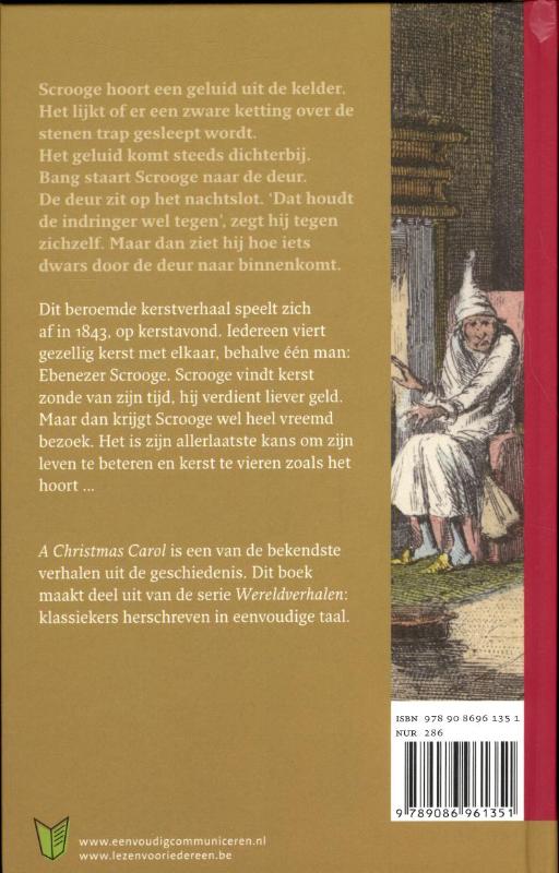 Achterkant van A christmas carol