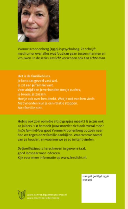 Achterkant van De familieblues
