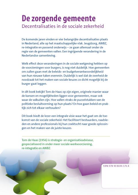 Achterkant van De zorgende gemeente