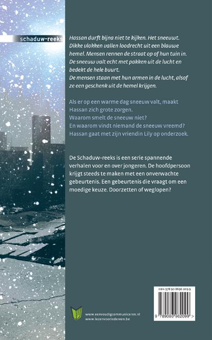 Achterkant van De sneeuw van Mars