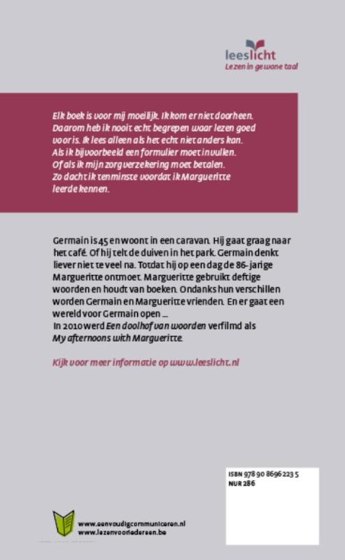 Achterkant van Een doolhof van woorden