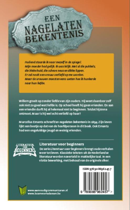 Achterkant van Een nagelaten bekentenis