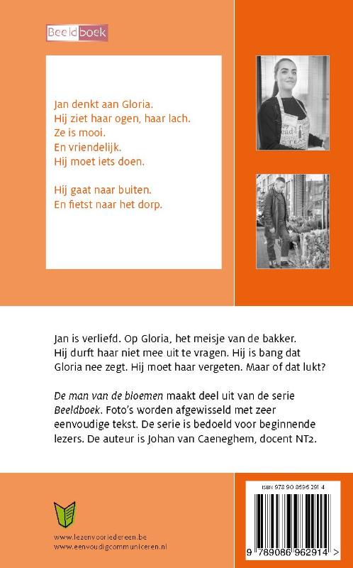 Achterkant van De man van de bloemen