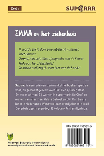 Achterkant van Emma en het ziekenhuis