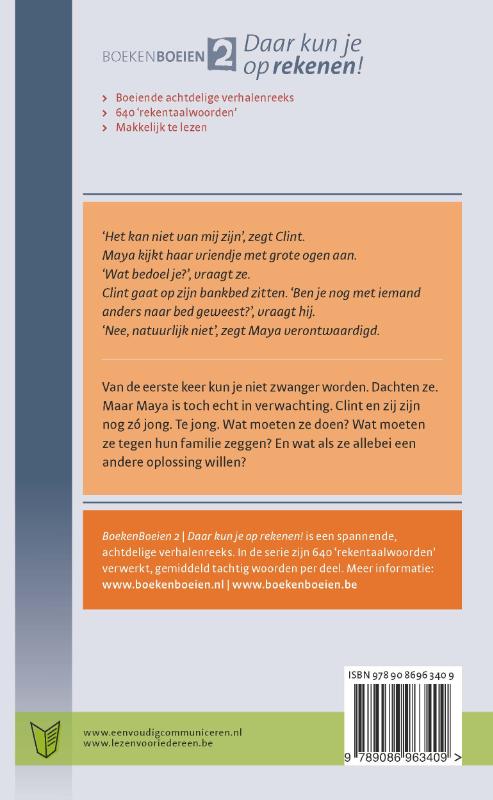 Achterkant van Te jong