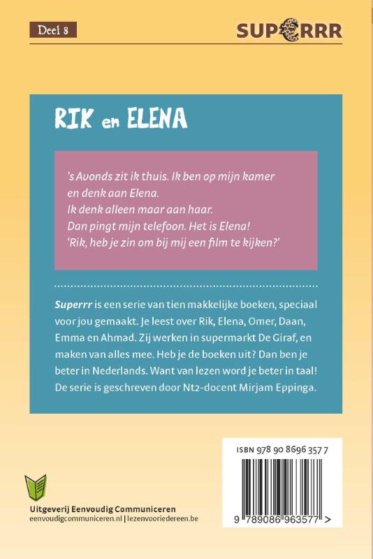 Achterkant van Rik en Elena