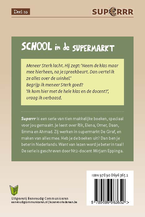 Achterkant van School in de supermarkt