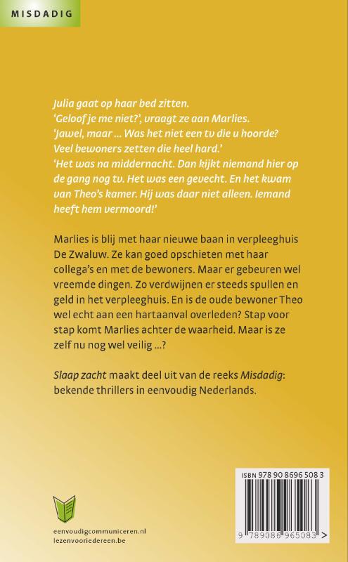 Achterkant van Slaap zacht