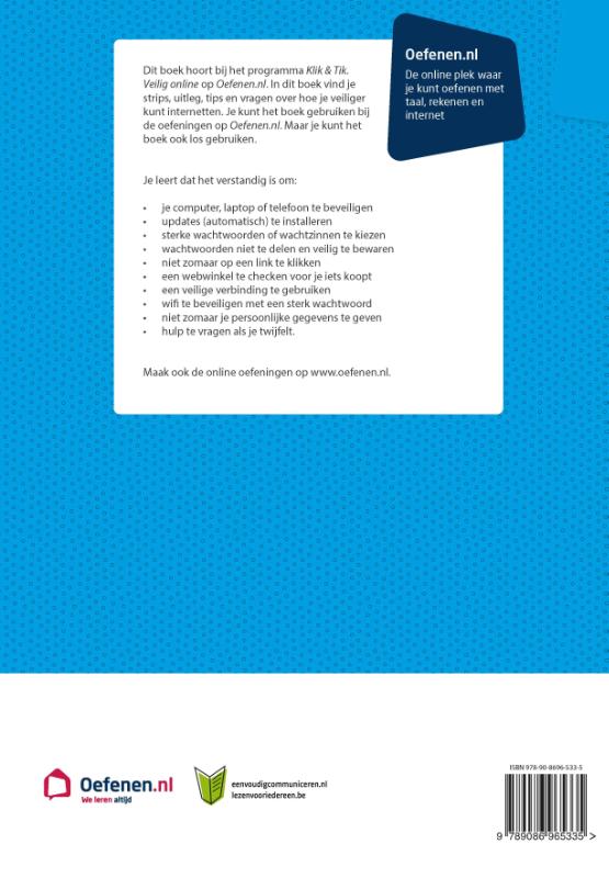 Achterkant van Werkboek