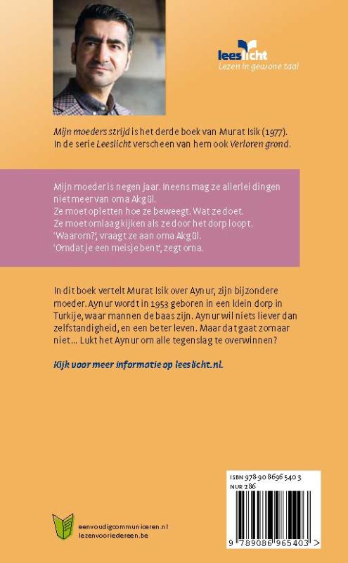 Achterkant van Mijn moeders strijd