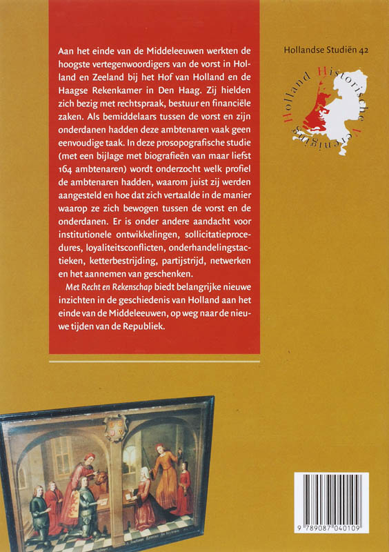 Achterkant van Met Recht en Rekenschap