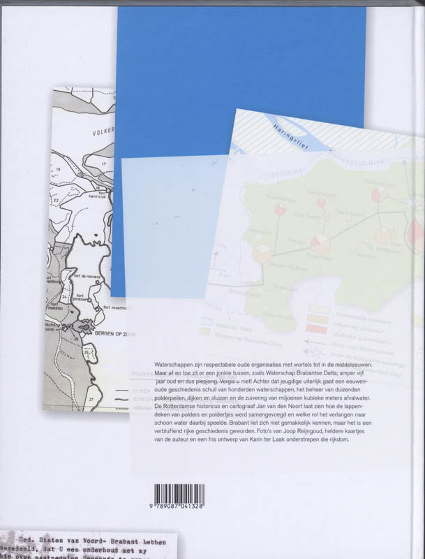 Achterkant van Langs de rand van het zand