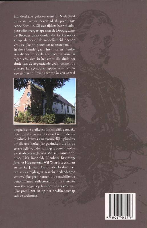 Achterkant van Honderd jaar vrouwen op de kansel, 1911-2011