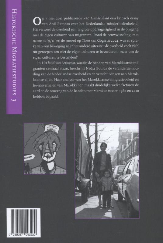 Achterkant van Het land van herkomst
