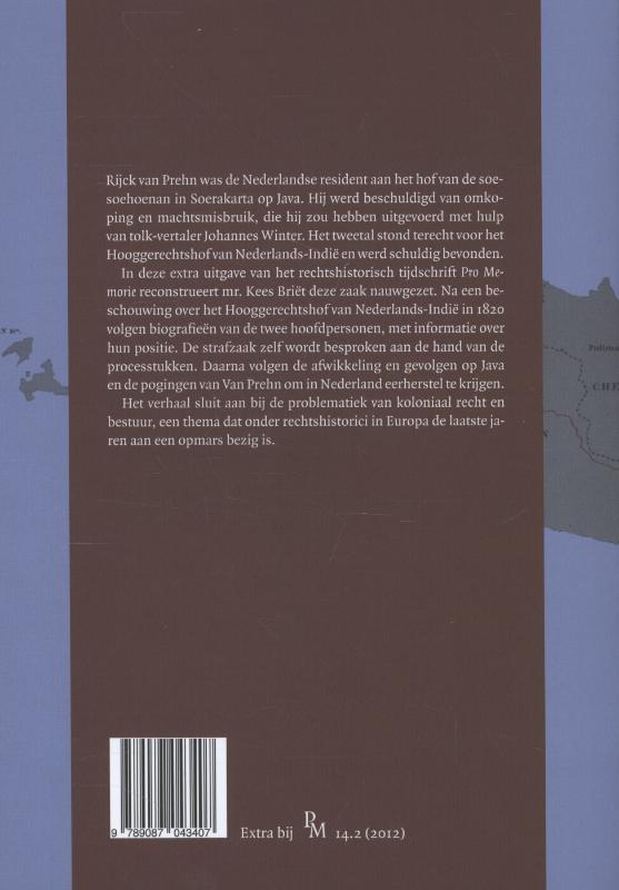 Achterkant van Het proces van Rijck van Prehn en Johannes Wilhelmus Winter