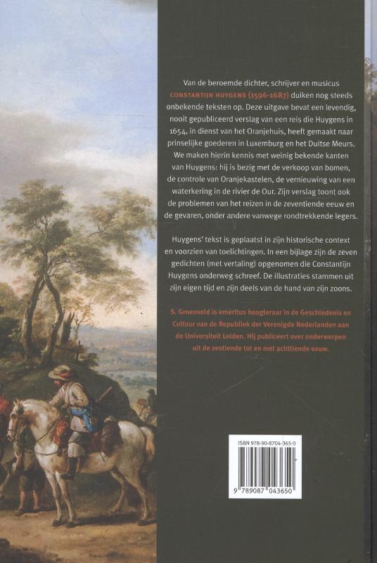 Achterkant van Constantijn Huygens op dienstreis