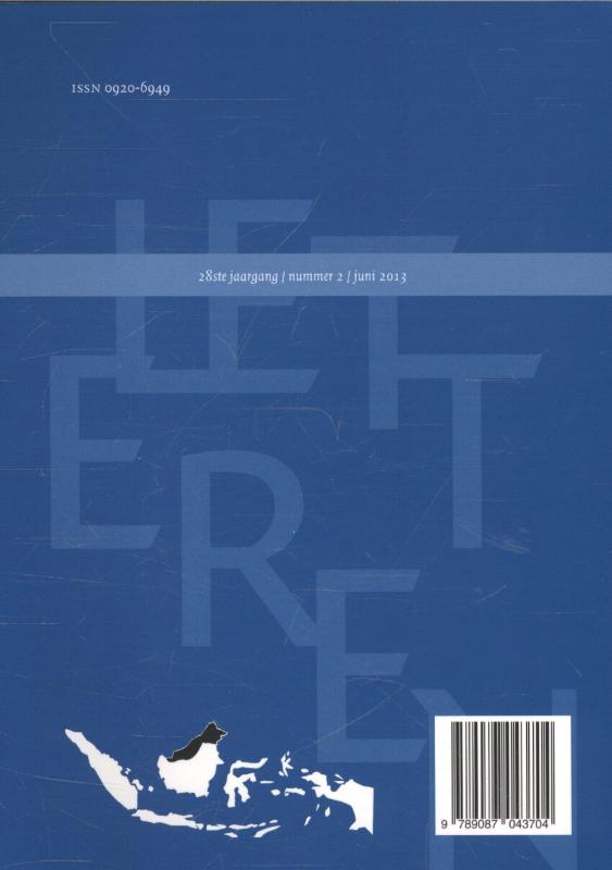 Achterkant van Themanummer Hella S. Haasse
