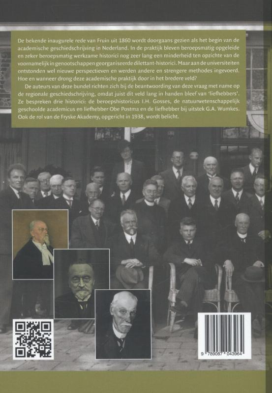 Achterkant van Geschiedschrijving 1900-1940, in het bijzonder over Friesland