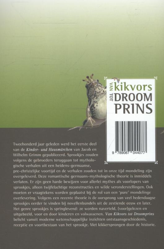 Achterkant van Van kikvors tot droomprins